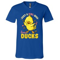 Ducks Funny Rubber Duck Gift V-Neck T-Shirt