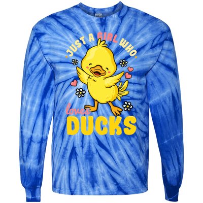 Ducks Funny Rubber Duck Gift Tie-Dye Long Sleeve Shirt