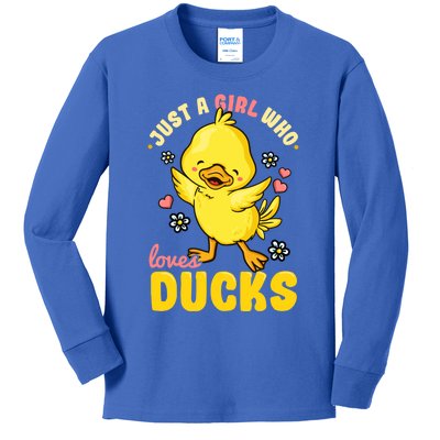 Ducks Funny Rubber Duck Gift Kids Long Sleeve Shirt