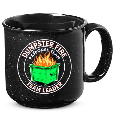Dumpster Fire Response Team Leader 15oz Campfire Ceramic Mug