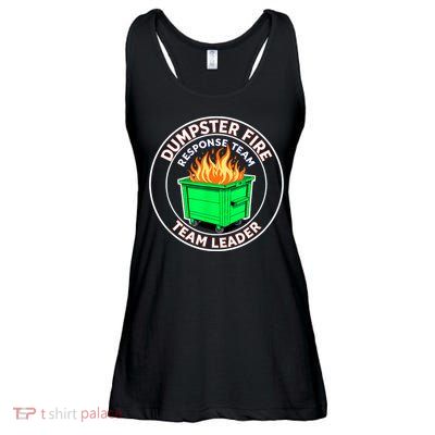 Dumpster Fire Response Team Leader Ladies Essential Flowy Tank