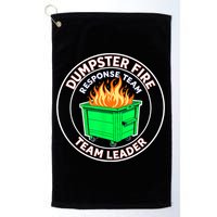 Dumpster Fire Response Team Leader Golf Towel