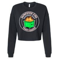 Dumpster Fire Response Team Leader Cropped Pullover Crew