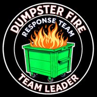 Dumpster Fire Response Team Leader Cropped Pullover Crew