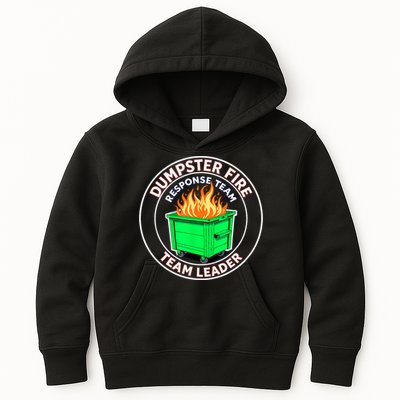 Dumpster Fire Response Team Leader Kids Hoodie