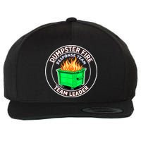 Dumpster Fire Response Team Leader Wool Snapback Cap