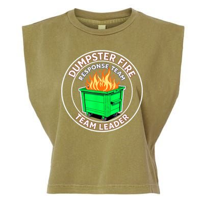 Dumpster Fire Response Team Leader Garment-Dyed Women's Muscle Tee