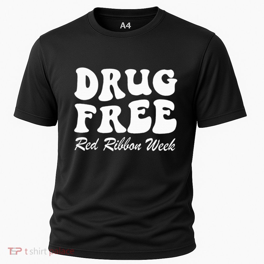 Drug Free Red Ribbon Week Awareness Say No To Drugs Wear Red Performance Shirt
