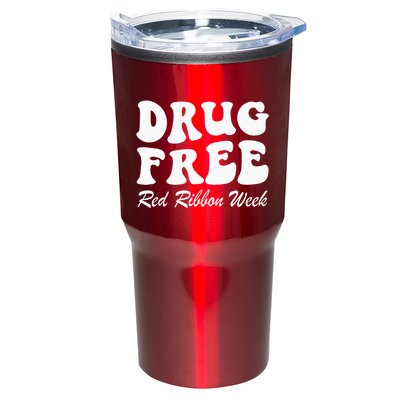 Drug Free Red Ribbon Week Awareness Say No To Drugs Wear Red Tumbler