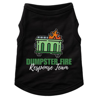 Dumpster Fire Response Team Funny Dumpster Fire Meme Doggie Tank