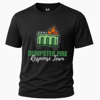 Dumpster Fire Response Team Funny Dumpster Fire Meme Cooling Performance Crew T-Shirt