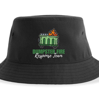 Dumpster Fire Response Team Funny Dumpster Fire Meme Sustainable Bucket Hat