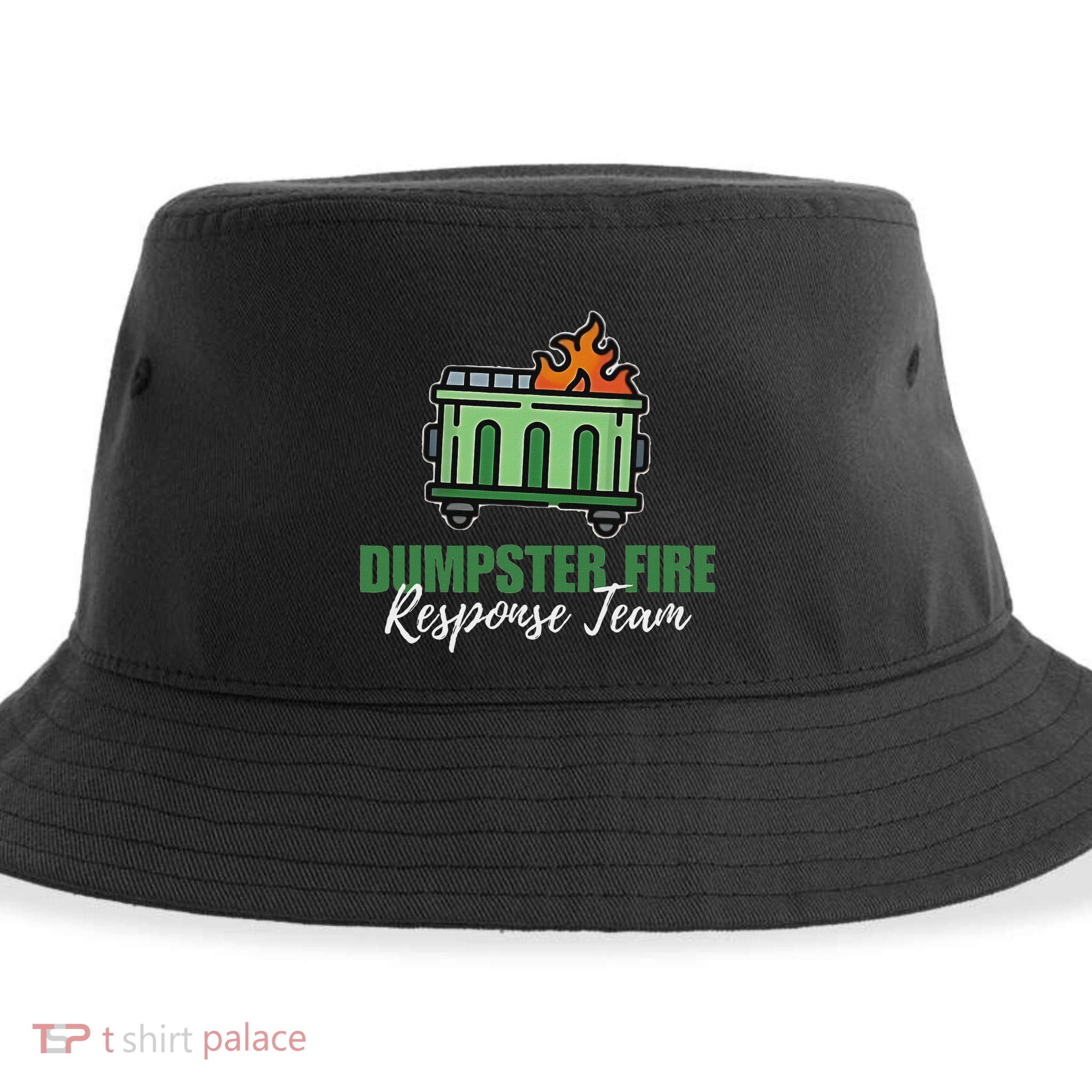 Dumpster Fire Response Team Funny Dumpster Fire Meme Sustainable Bucket Hat