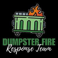 Dumpster Fire Response Team Funny Dumpster Fire Meme Drawstring Bag