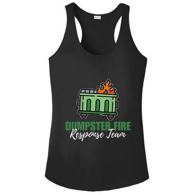 Dumpster Fire Response Team Funny Dumpster Fire Meme Ladies PosiCharge Competitor Racerback Tank