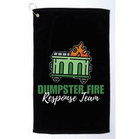 Dumpster Fire Response Team Funny Dumpster Fire Meme Golf Towel