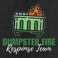 Dumpster Fire Response Team Funny Dumpster Fire Meme Golf Towel