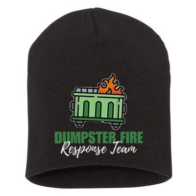 Dumpster Fire Response Team Funny Dumpster Fire Meme Short Acrylic Beanie