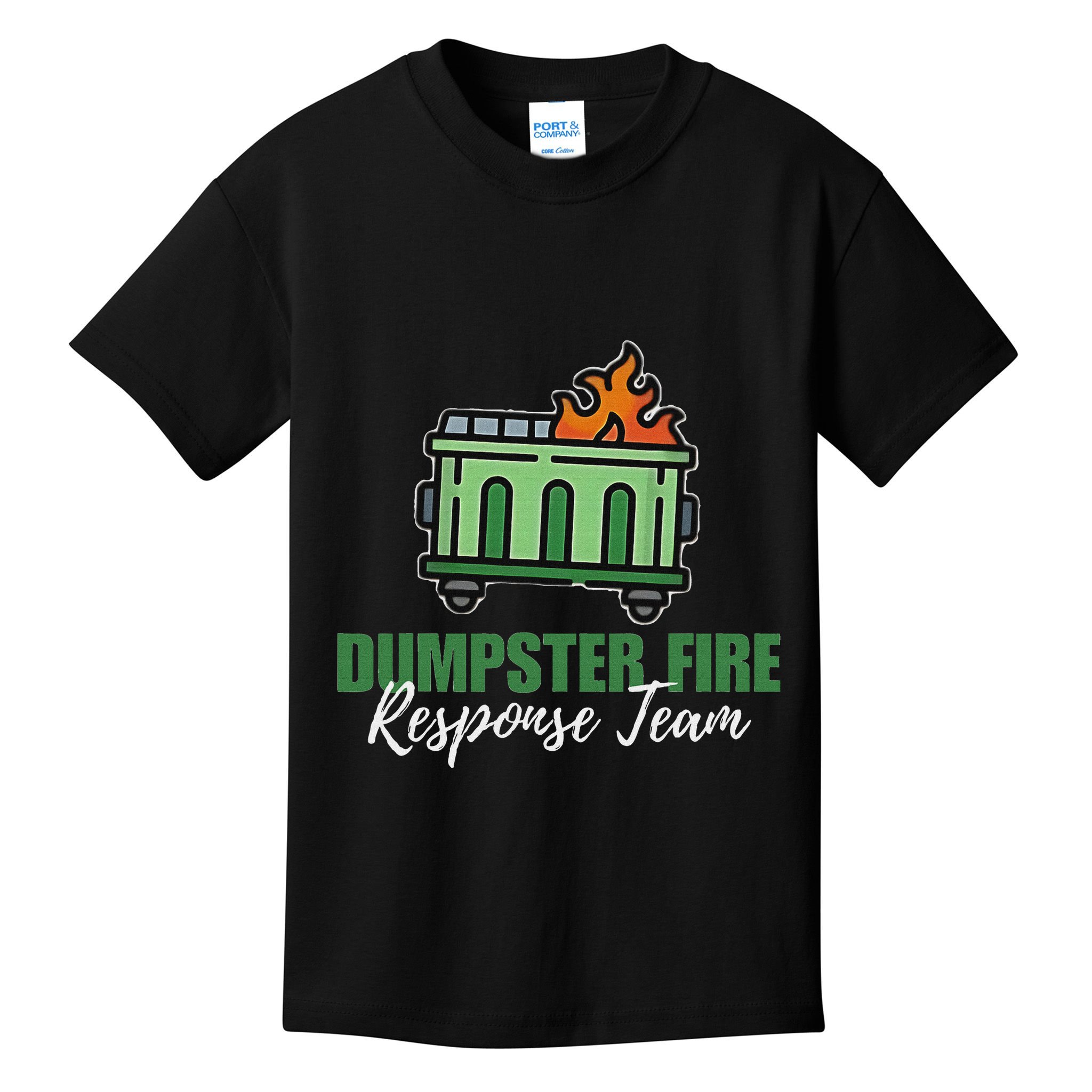 Dumpster Fire Response Team Funny Dumpster Fire Meme Kids T-Shirt