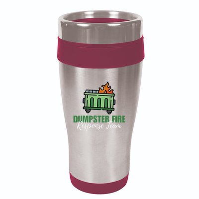 Dumpster Fire Response Team Funny Dumpster Fire Meme 16oz Travel Tumbler