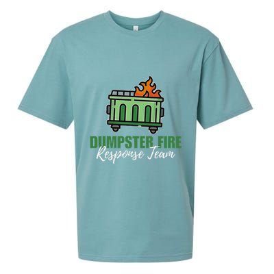 Dumpster Fire Response Team Funny Dumpster Fire Meme Sueded Cloud Jersey T-Shirt