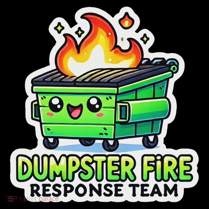 Dumpster Fire Response Team 7-Panel Snapback Hat