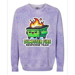 Dumpster Fire Response Team Funny Meme Colorblast Crewneck Sweatshirt