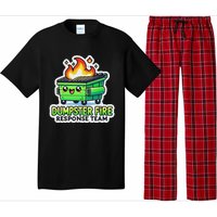 Dumpster Fire Response Team Funny Meme Pajama Set