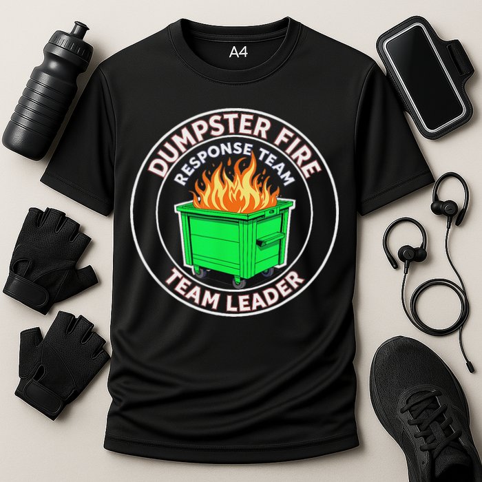 Dumpster Fire Response Team Leader  Cooling Performance Crew T-Shirt