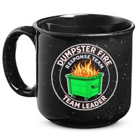 Dumpster Fire Response Team Leader  15oz Campfire Ceramic Mug