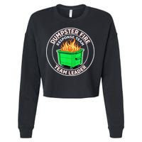 Dumpster Fire Response Team Leader  Cropped Pullover Crew