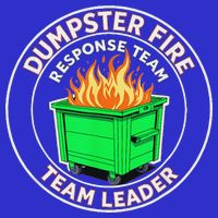 Dumpster Fire Response Team Leader  Pom Pom 12in Knit Beanie