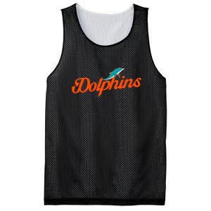 Dolphins Football Retro Gift For Miami Sport Fan Mesh Reversible Basketball Jersey Tank