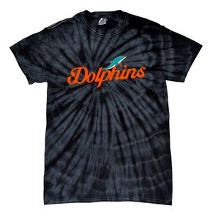 Dolphins Football Retro Gift For Miami Sport Fan Tie-Dye T-Shirt