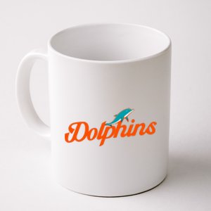 Dolphins Football Retro Gift For Miami Sport Fan Coffee Mug