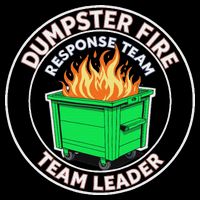 Dumpster Fire Response Team Leader Funny Work Humor 7-Panel Snapback Hat