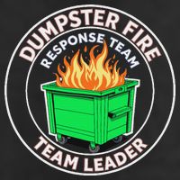 Dumpster Fire Response Team Leader Funny Work Humor Beanie