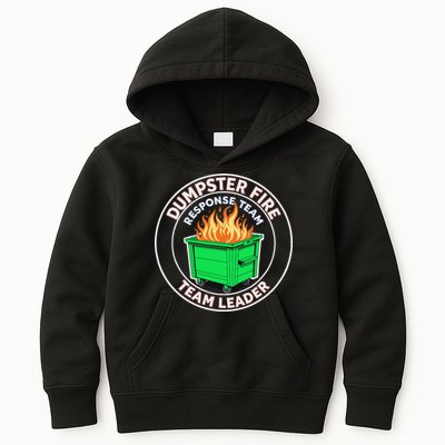 Dumpster Fire Response Team Leader Funny Work Humor Kids Hoodie