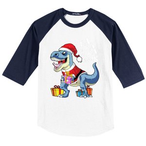 Dinosaur Fa Ra Ra Ra Rawr T Rex Funny Christmas Xmas Holiday Gift Baseball Sleeve Shirt