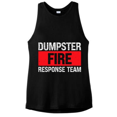 Dumpster Fire Response Team Ladies PosiCharge Tri-Blend Wicking Tank