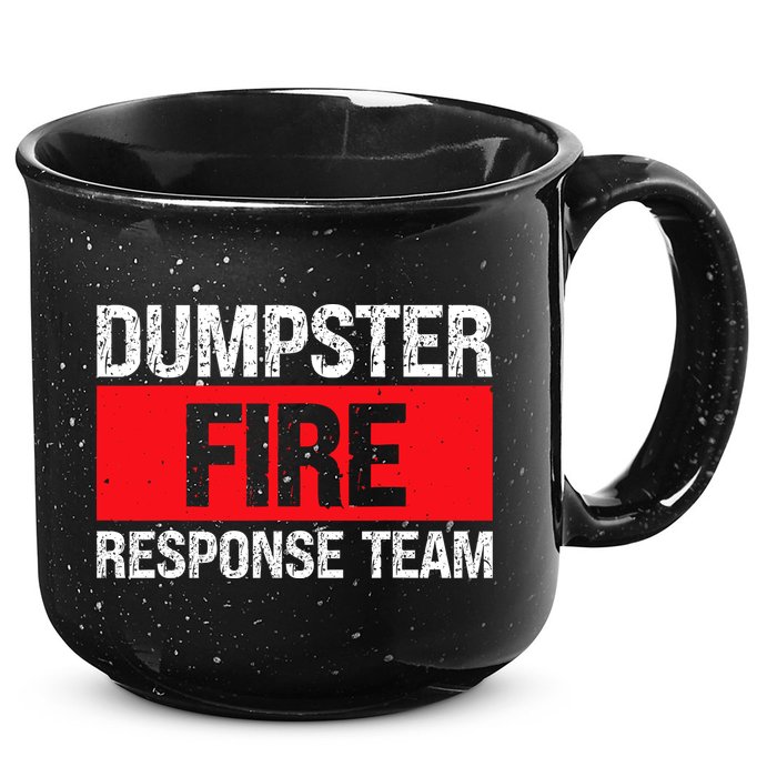 Dumpster Fire Response Team 15oz Campfire Ceramic Mug
