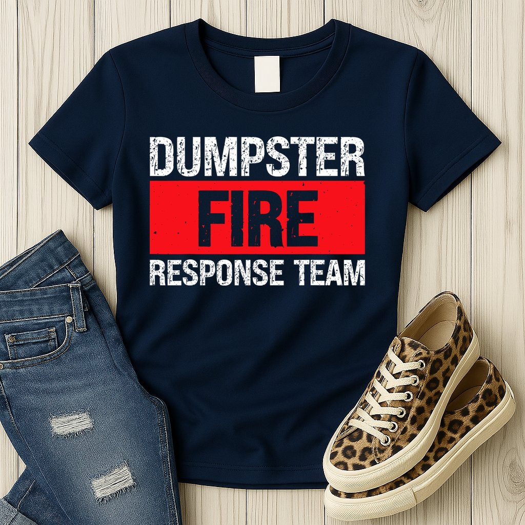 Dumpster Fire Response Team Womens T-Shirt