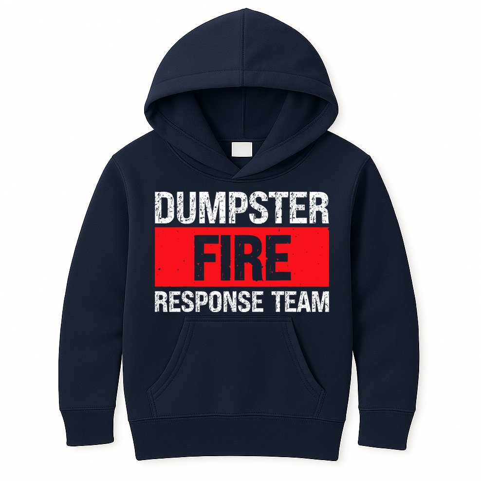 Dumpster Fire Response Team Kids Hoodie