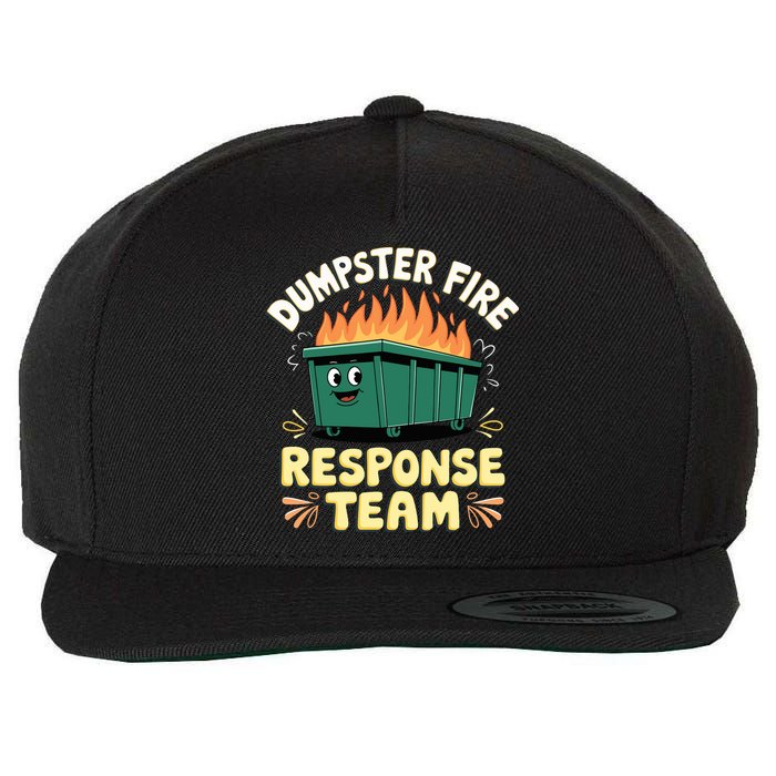 Dumpster Fire Response Team Wool Snapback Cap