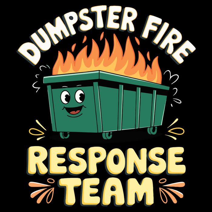 Dumpster Fire Response Team Wool Snapback Cap