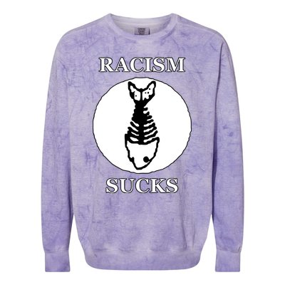 Diplo Fuck Racism Fishbone Colorblast Crewneck Sweatshirt