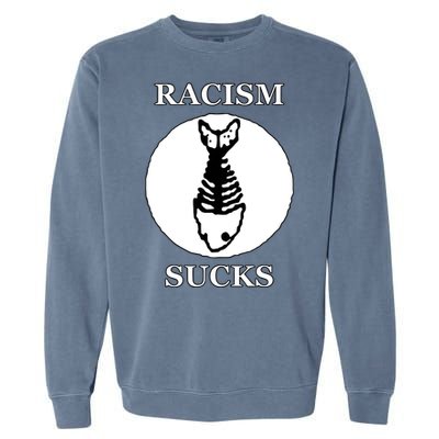 Diplo Fuck Racism Fishbone Garment-Dyed Sweatshirt