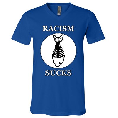 Diplo Fuck Racism Fishbone V-Neck T-Shirt