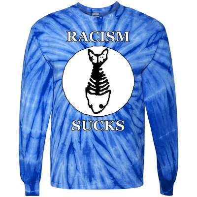 Diplo Fuck Racism Fishbone Tie-Dye Long Sleeve Shirt