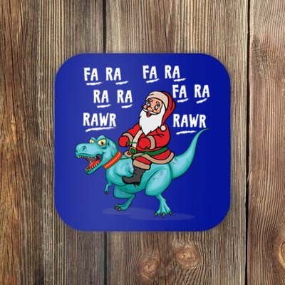 Dinosaur Fa Ra Ra Ra Rawr Tcool Giftrex Funny Christmas Xmas Santa Meaningful Gi Coaster